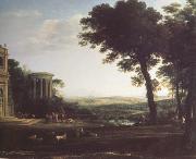 Landscape with a Sacrifice to Apolio (n03) Claude Lorrain
